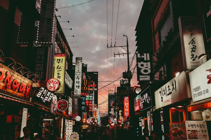 韓国ソウル夜の散歩